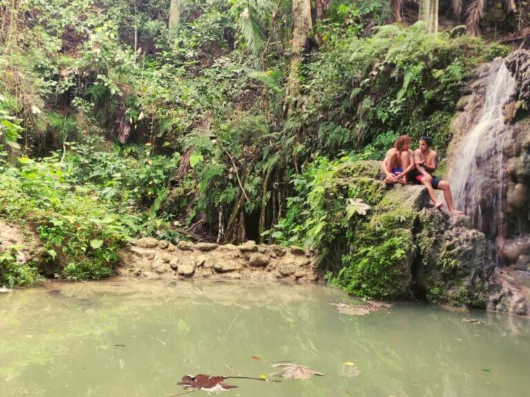 Mountainbike Tour Kuba - Baden in der Wasserfall Lagune